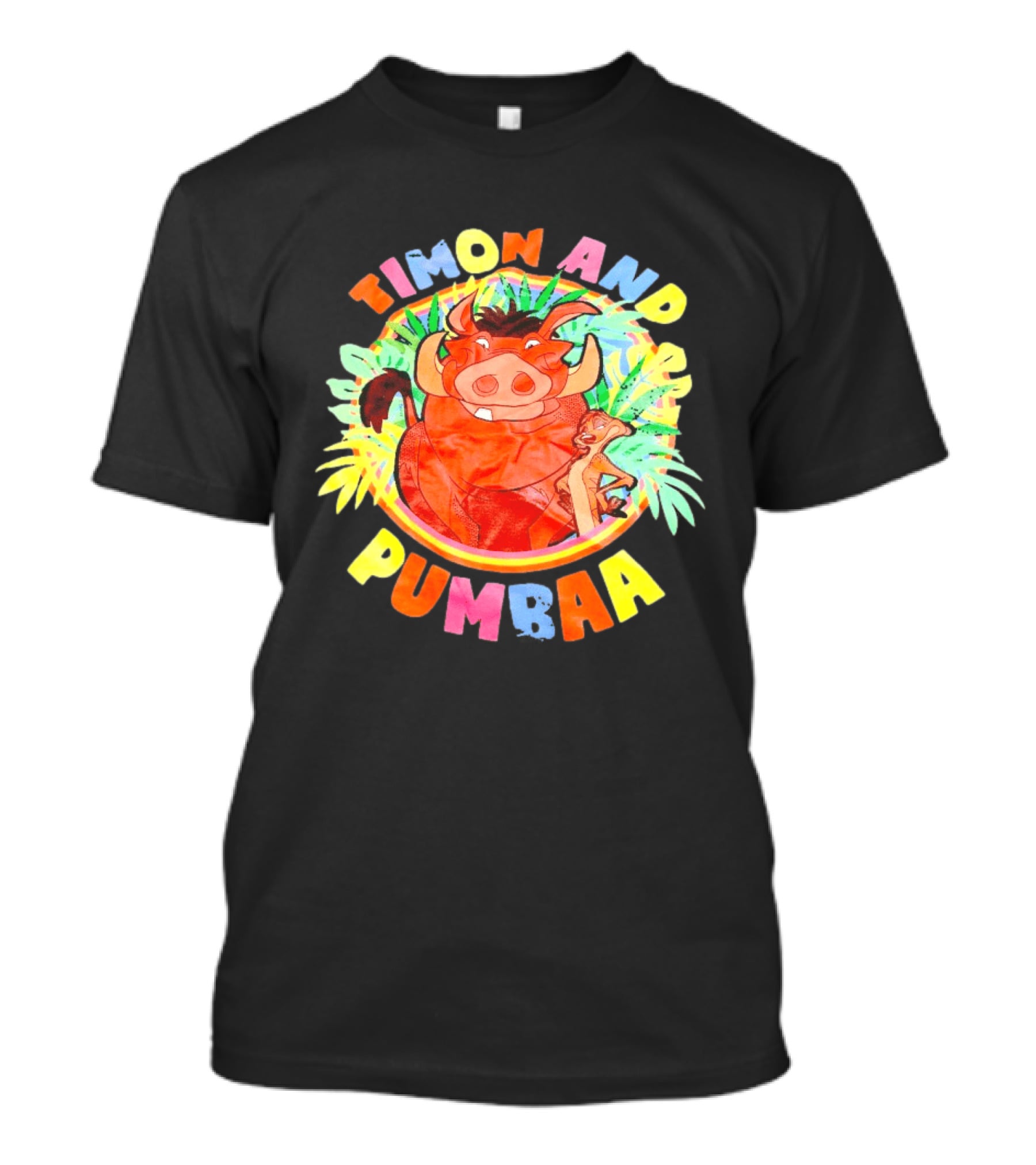 Timon And Pumbaa Colorful Jungle Adventure T-Shirt