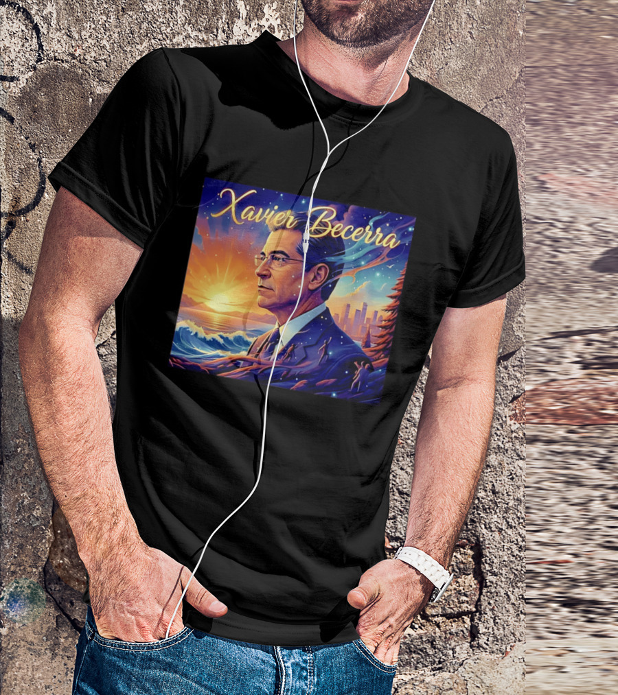 Xavier Becerra California Sunset Ocean Landscape T-Shirt