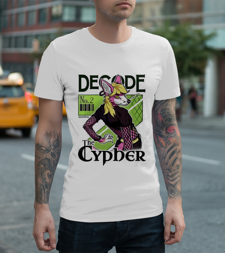 Decode The Cypher No.2 Retro Futuristic Vibe T-Shirt