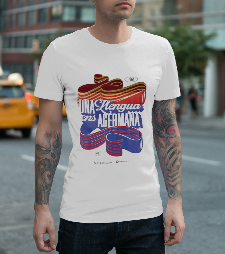 FC Barcelona Una Llengua Ens Agermana 1968 1899 T-Shirt
