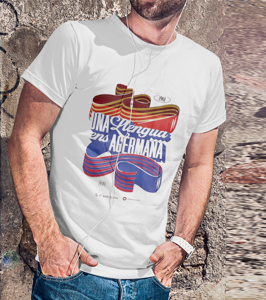 FC Barcelona Una Llengua Ens Agermana 1968 1899 T-Shirt