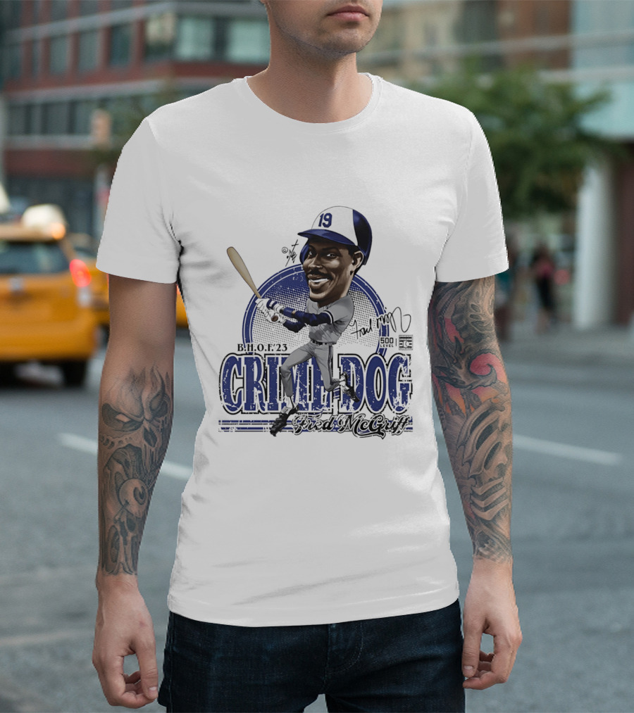 Fred McGriff Crime Dog B.H.O.F.23 Toronto Blue Jays Bruce Stark T-Shirt