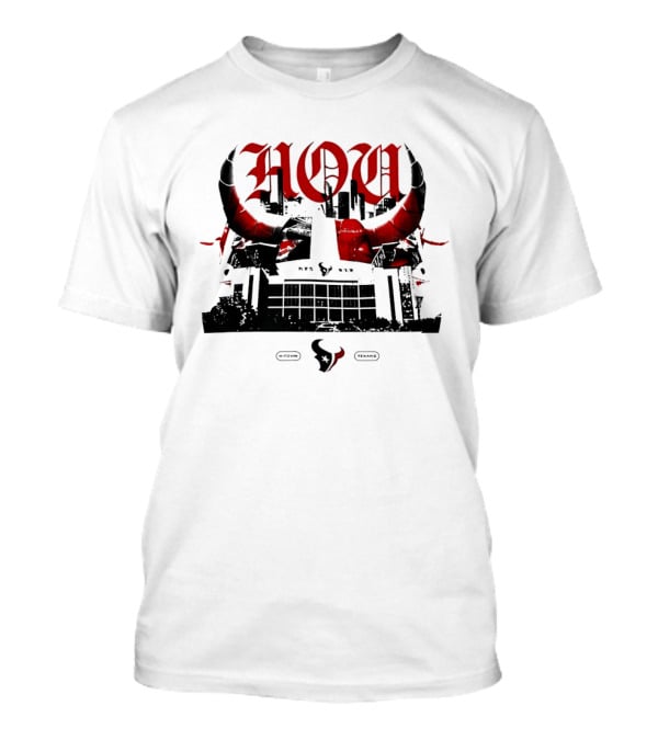Houston Texans H Town 25 Seasons NFL Football Horns Stadium T-Shirt