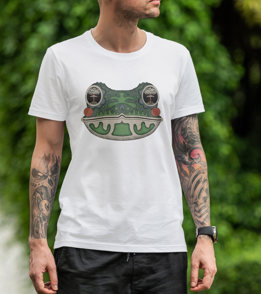 Toad Toadal Destruction Atomic Bomb Eyes Frog T-Shirt
