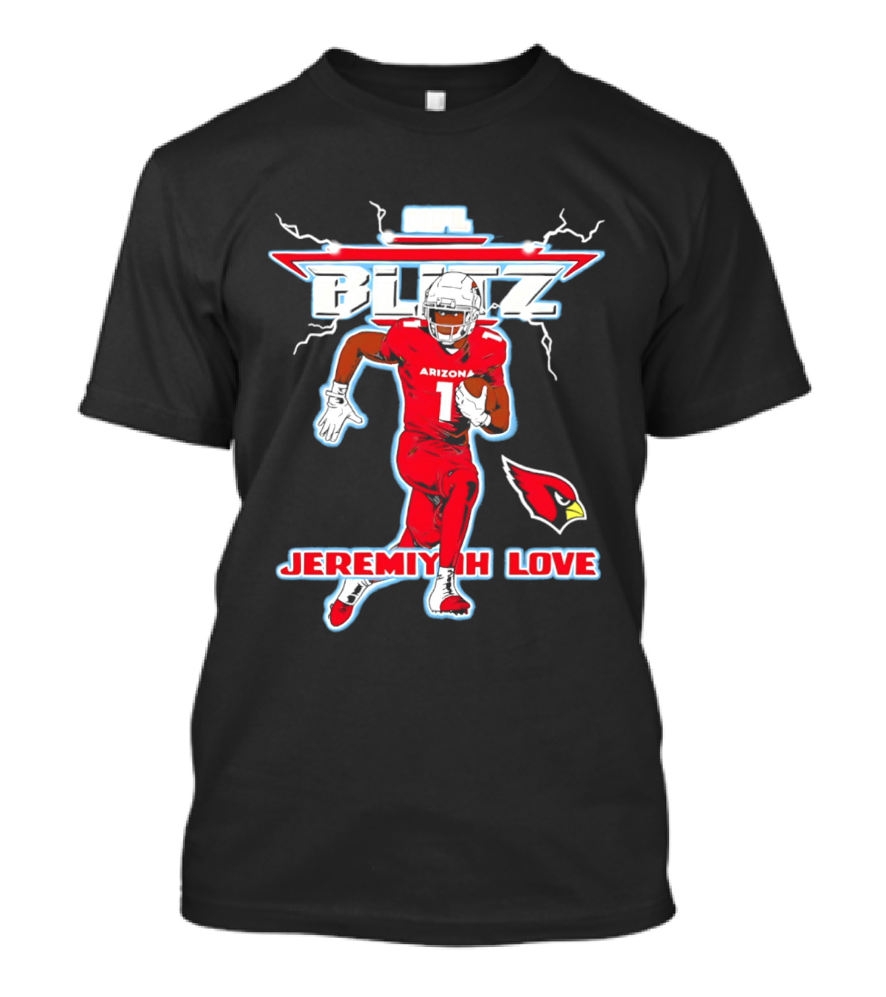 Arizona Cardinals Jeremiyah Love NFL Blitz 2026 T-Shirt