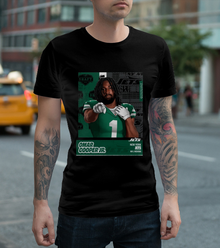 NFL Draft 2026 New York Jets Omar Cooper Jr Round 1 Pick 30 WR Indiana T-Shirt