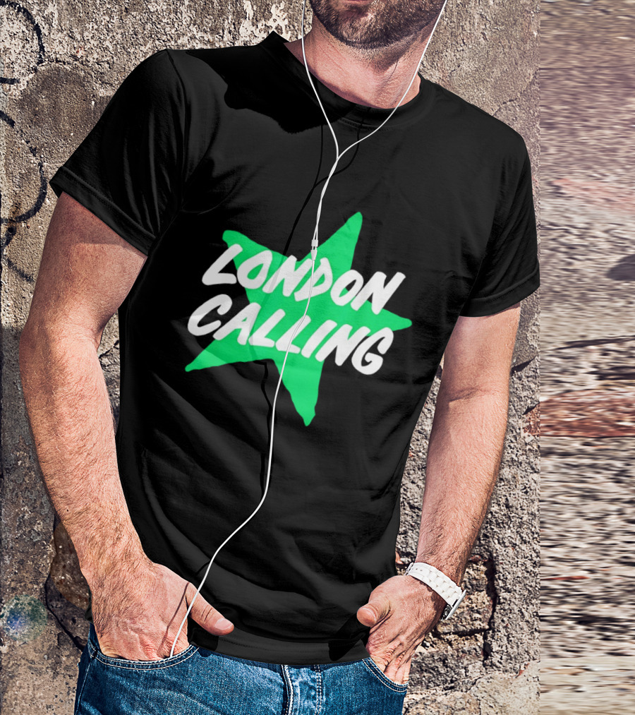 Dallas Stars London Calling The Clash Hockey Star T-Shirt