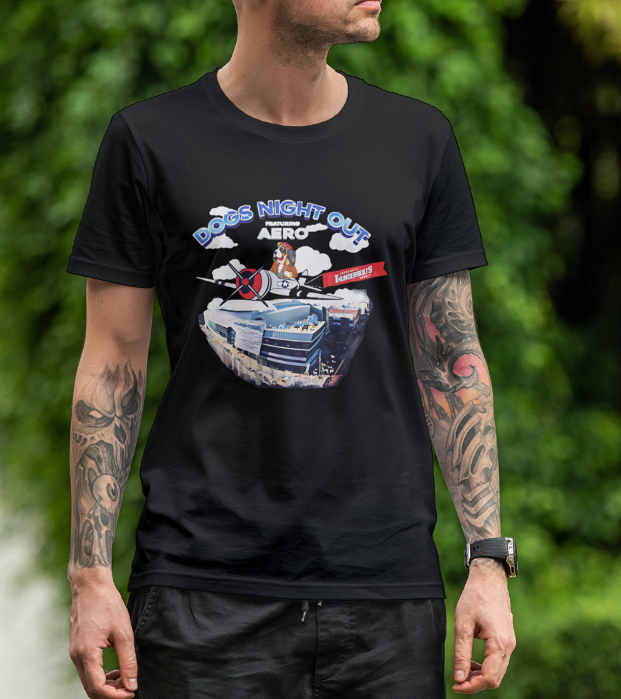 Evansville Thunderbolts Dogs Night Out Featuring Aero Event T-Shirt
