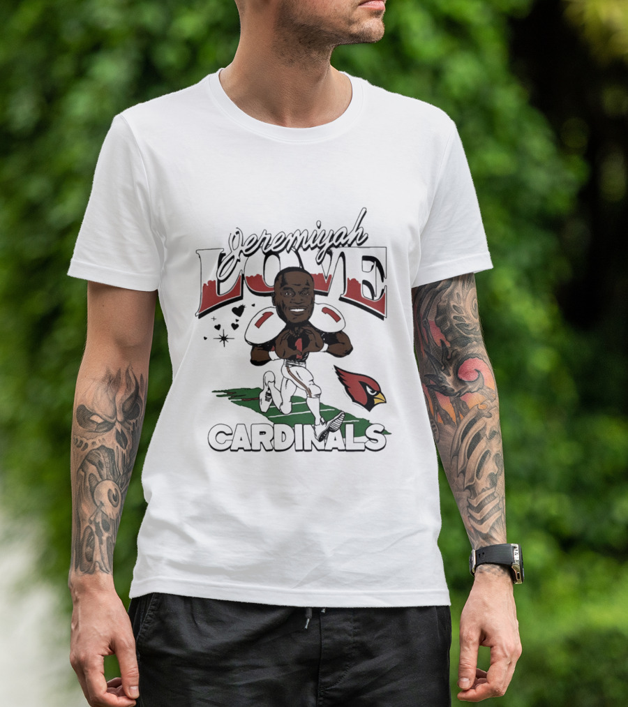 Jeremiyah Love Arizona Cardinals Caricature 2026 Draft T-Shirt