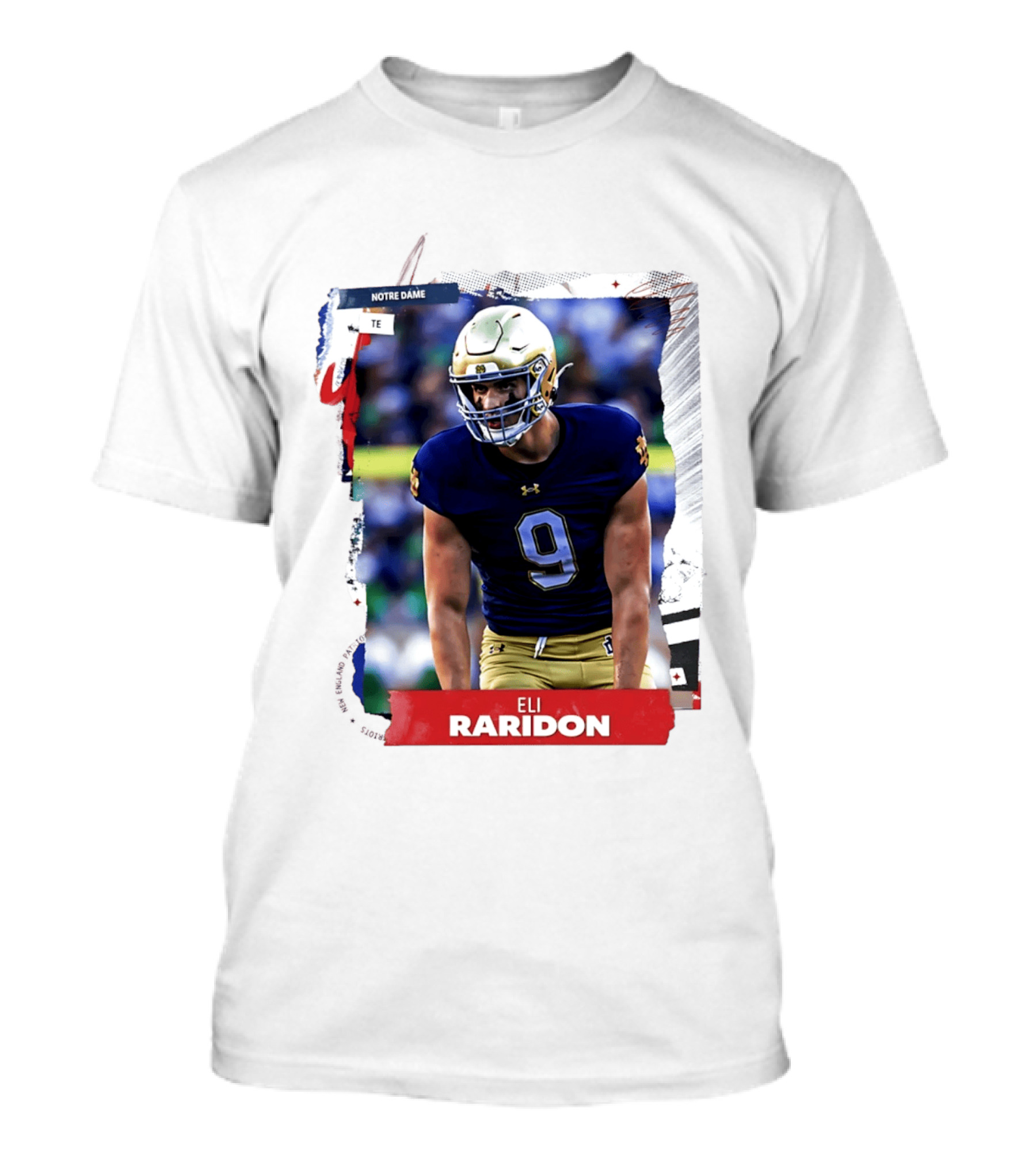 Notre Dame Tight End Eli Raridon 2206 Draft Prospect T-Shirt