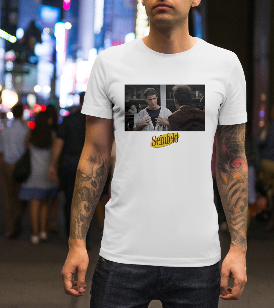 Seinfeld Kramer O'Neill Yankees Crossover Scene T-Shirt