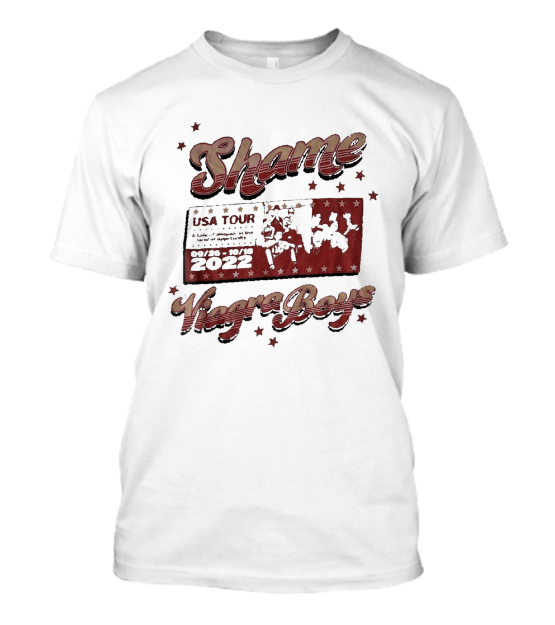 Shame Viagra Boys USA Tour 2022 Dates Stars T-Shirt