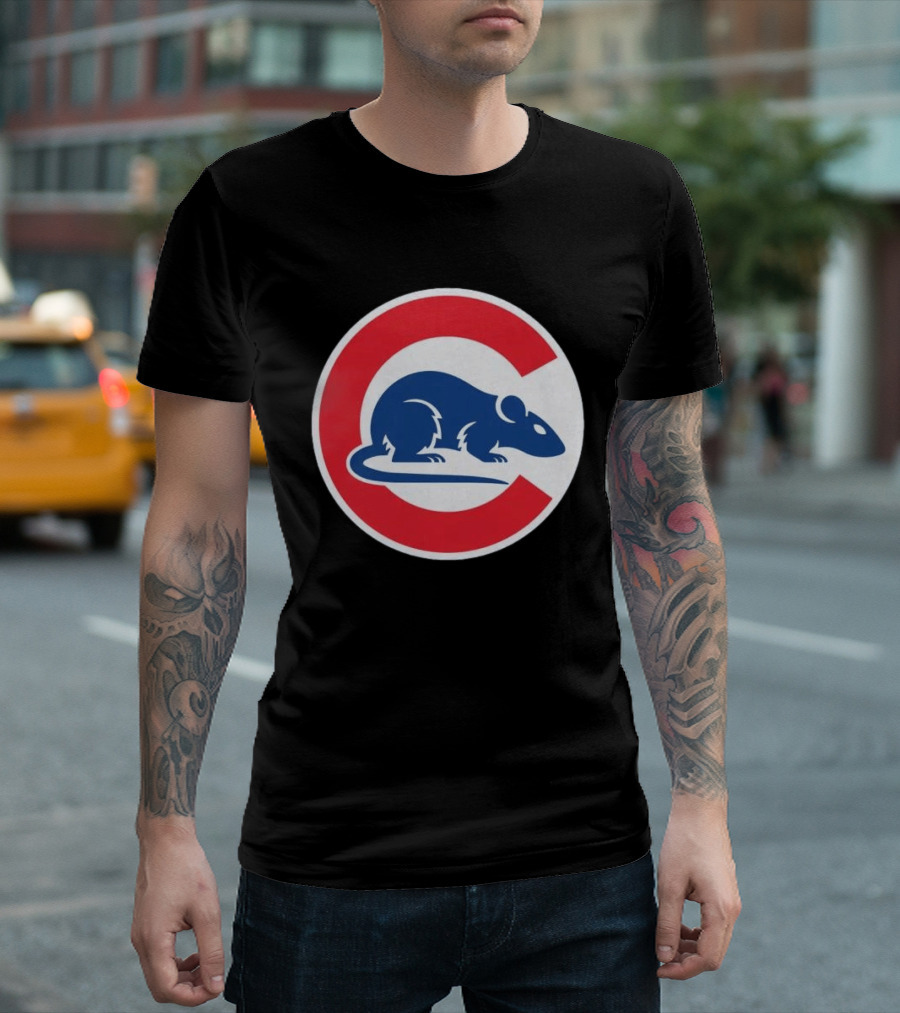 Wrigley Rats C Red And Blue Rat T-Shirt