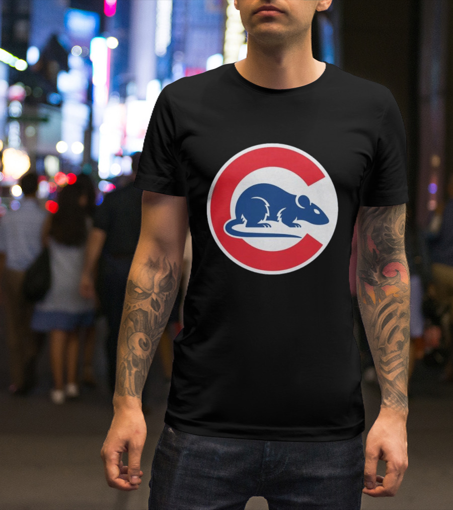Wrigley Rats C Red And Blue Rat T-Shirt
