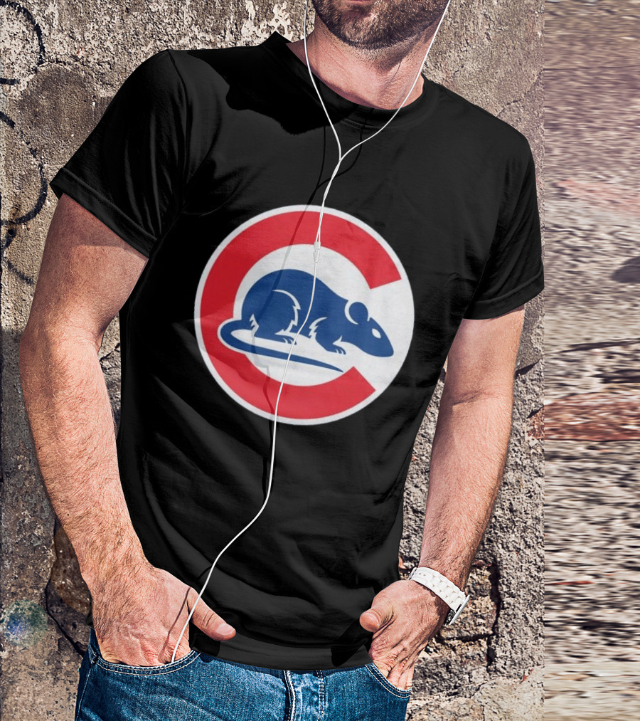 Wrigley Rats C Red And Blue Rat T-Shirt
