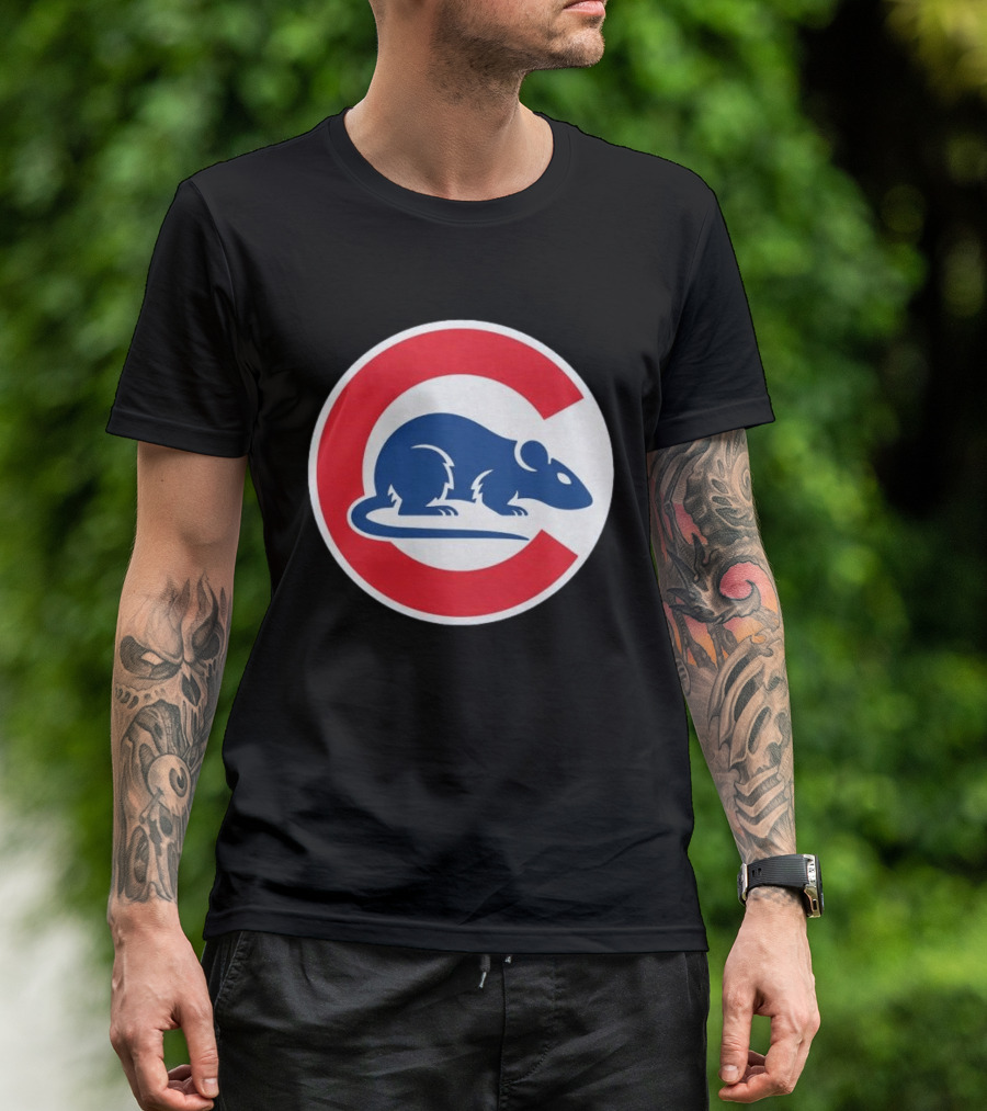 Wrigley Rats C Red And Blue Rat T-Shirt