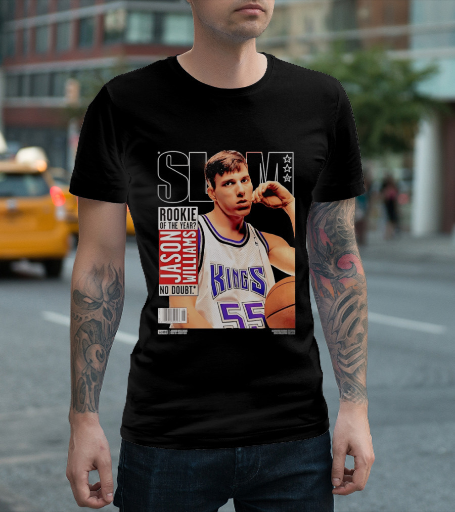 Jason Williams Rookie Of The Year No Doubt Sacramento Kings Slam Cover NBA T-Shirt