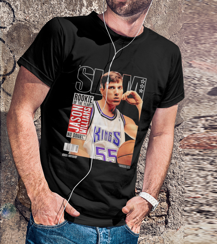 Jason Williams Rookie Of The Year No Doubt Sacramento Kings Slam Cover NBA T-Shirt