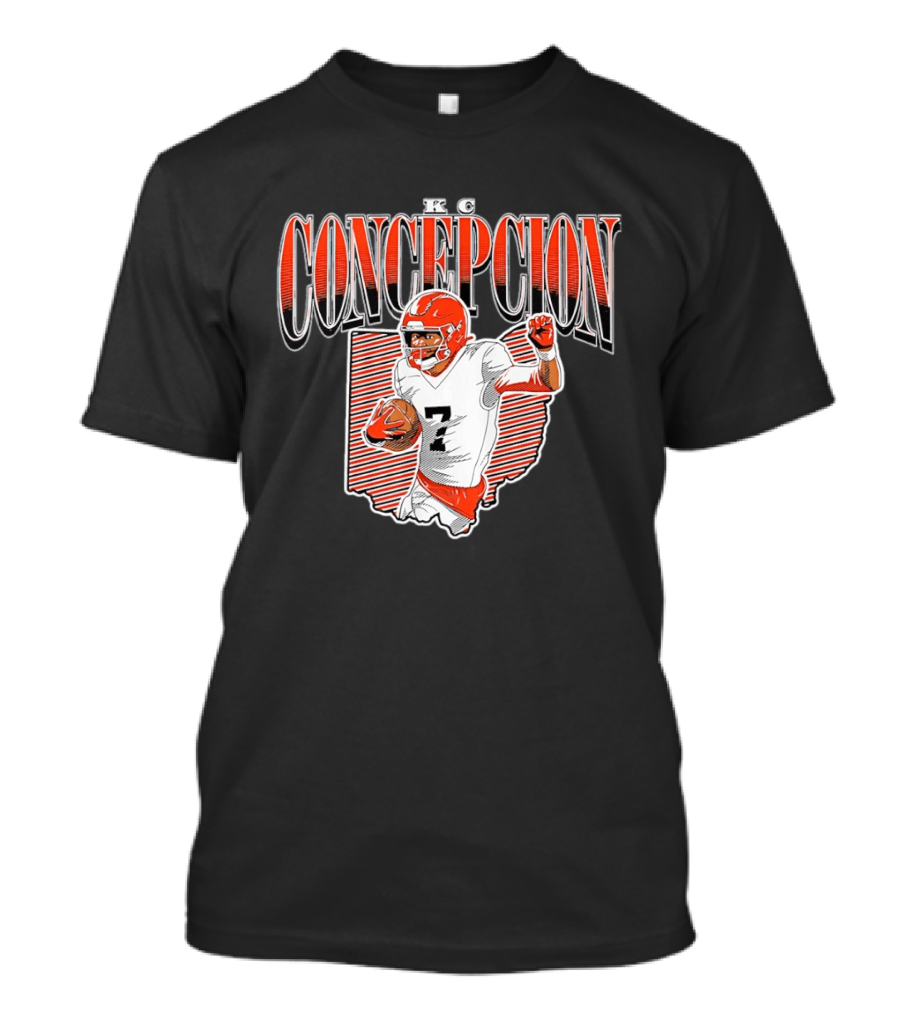 KC Concepcion Football Star Cleveland Browns Number Seven T-Shirt