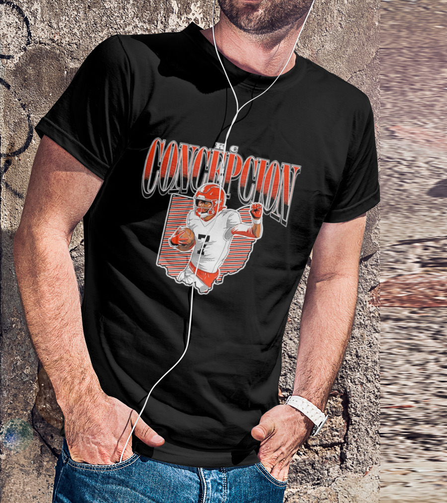 KC Concepcion Football Star Cleveland Browns Number Seven T-Shirt