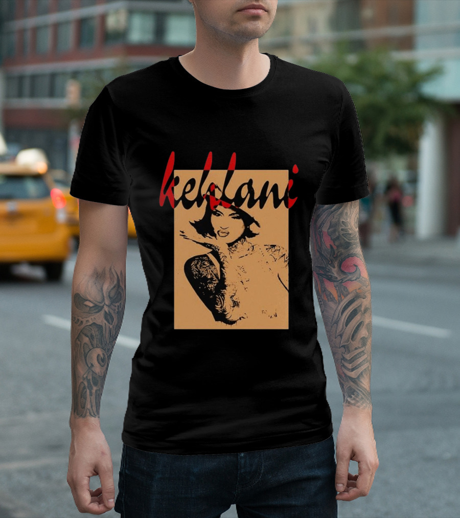 Kehlani 2026 Album Tattoo Art Style Monochrome T-Shirt