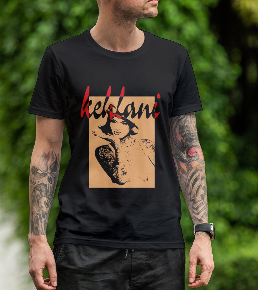Kehlani 2026 Album Tattoo Art Style Monochrome T-Shirt