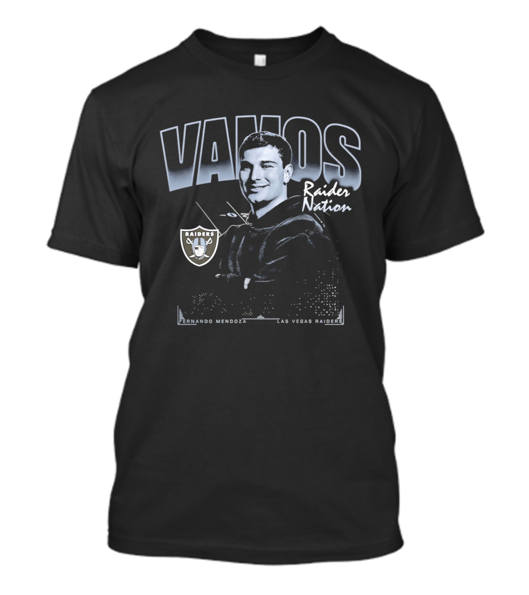 Vamos Raider Nation Fernando Mendoza Las Vegas Raiders 2026 Draft T-Shirt