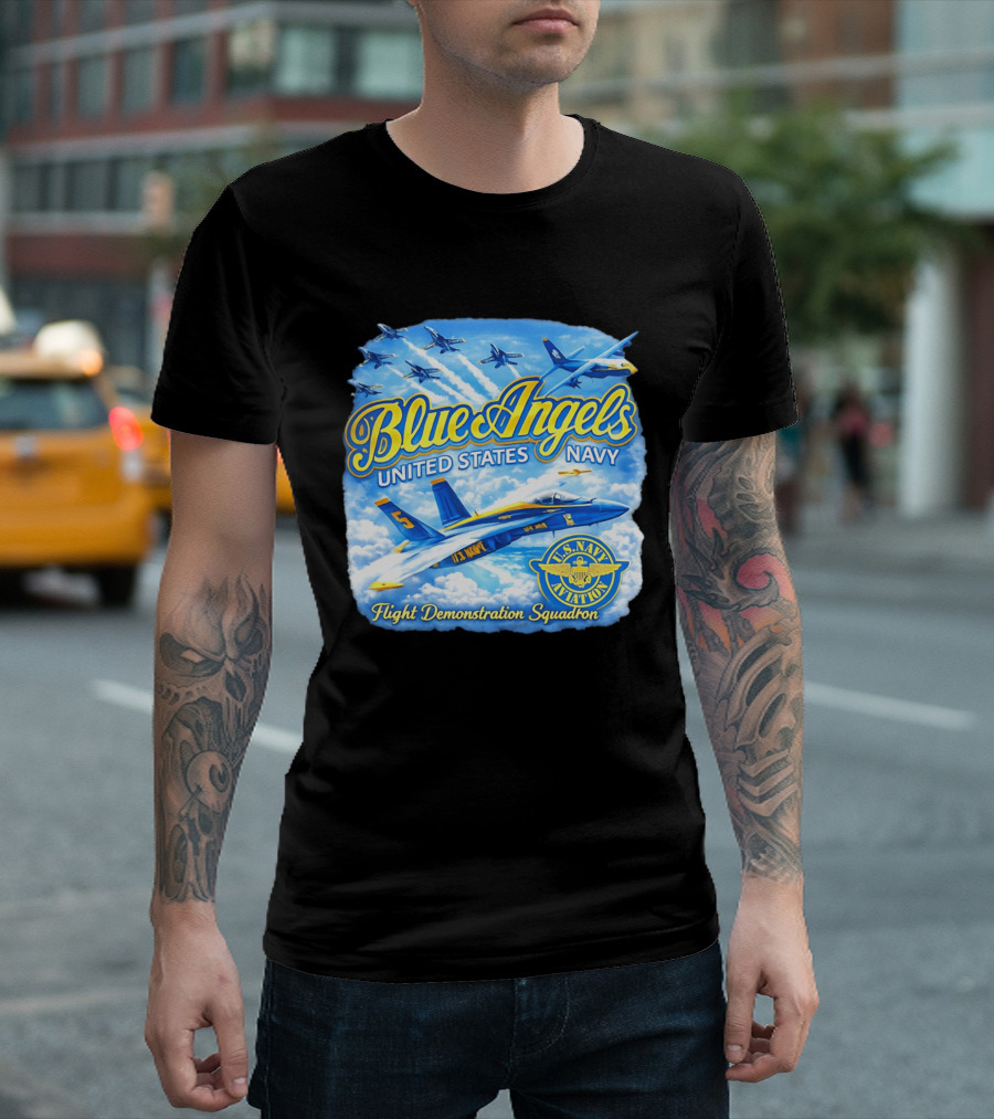 Blue Angels United States Navy U.S. Navy Aviation Flight Demonstration Squadron T-Shirt