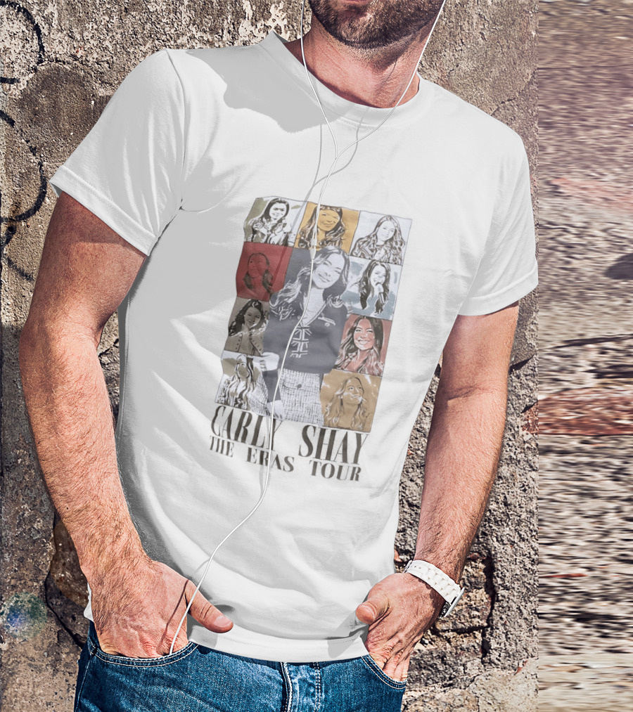 Carly Shay The Eras Tour Pop Art Portrait Collage T-Shirt