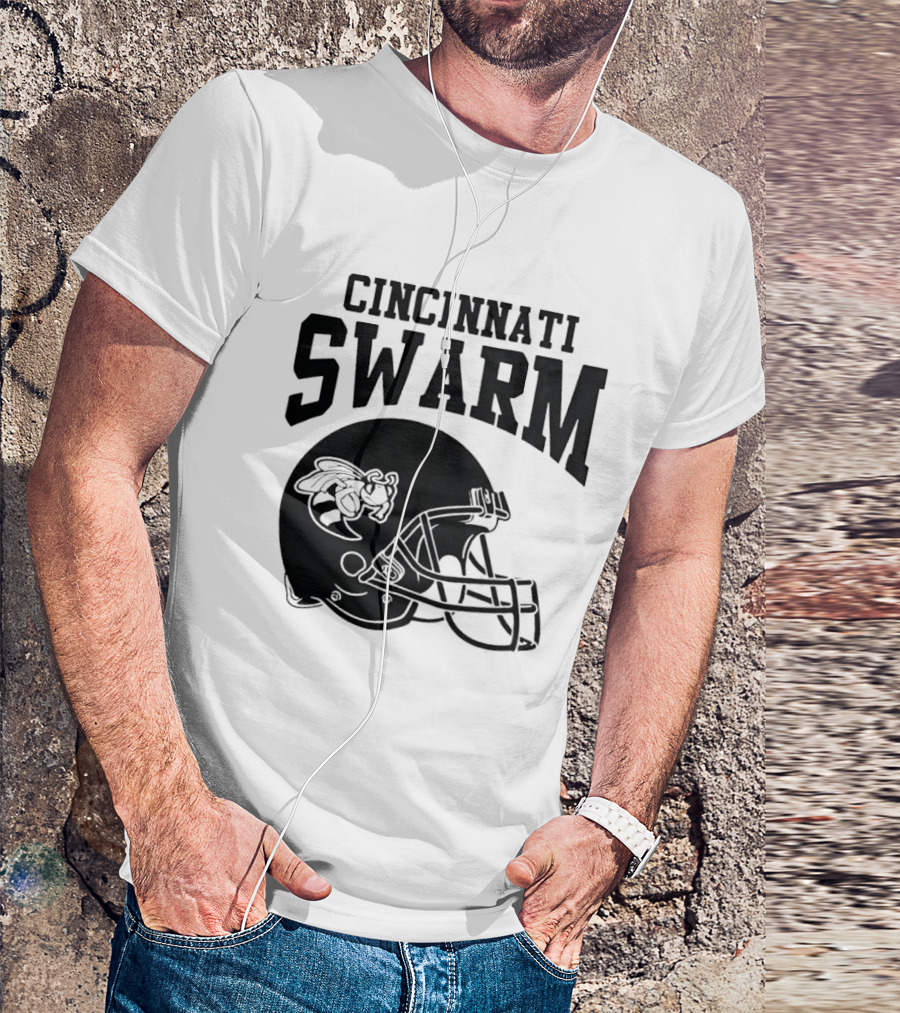 Cincinnati Swarm Hornet Football Helmet 2026 T-Shirt