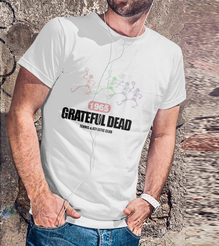 Grateful Dead 1965 Colorful Athletics Tennis Club T-Shirt