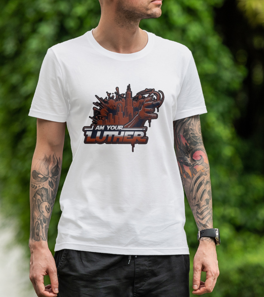 I Am Your Luther Urban Cityscape Graffiti Style Hand Gesture T-Shirt