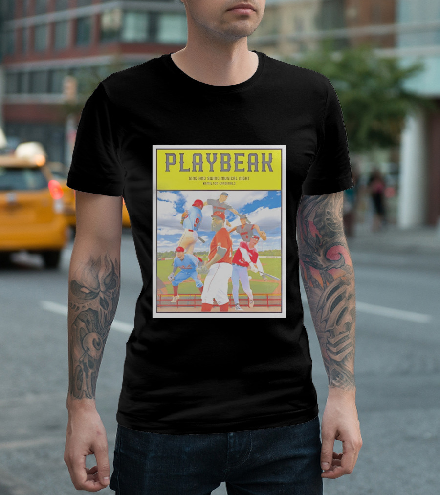 Playbeak Sing And Swing Musical Night Hamilton Cardinals Baseball Players T-Shirt