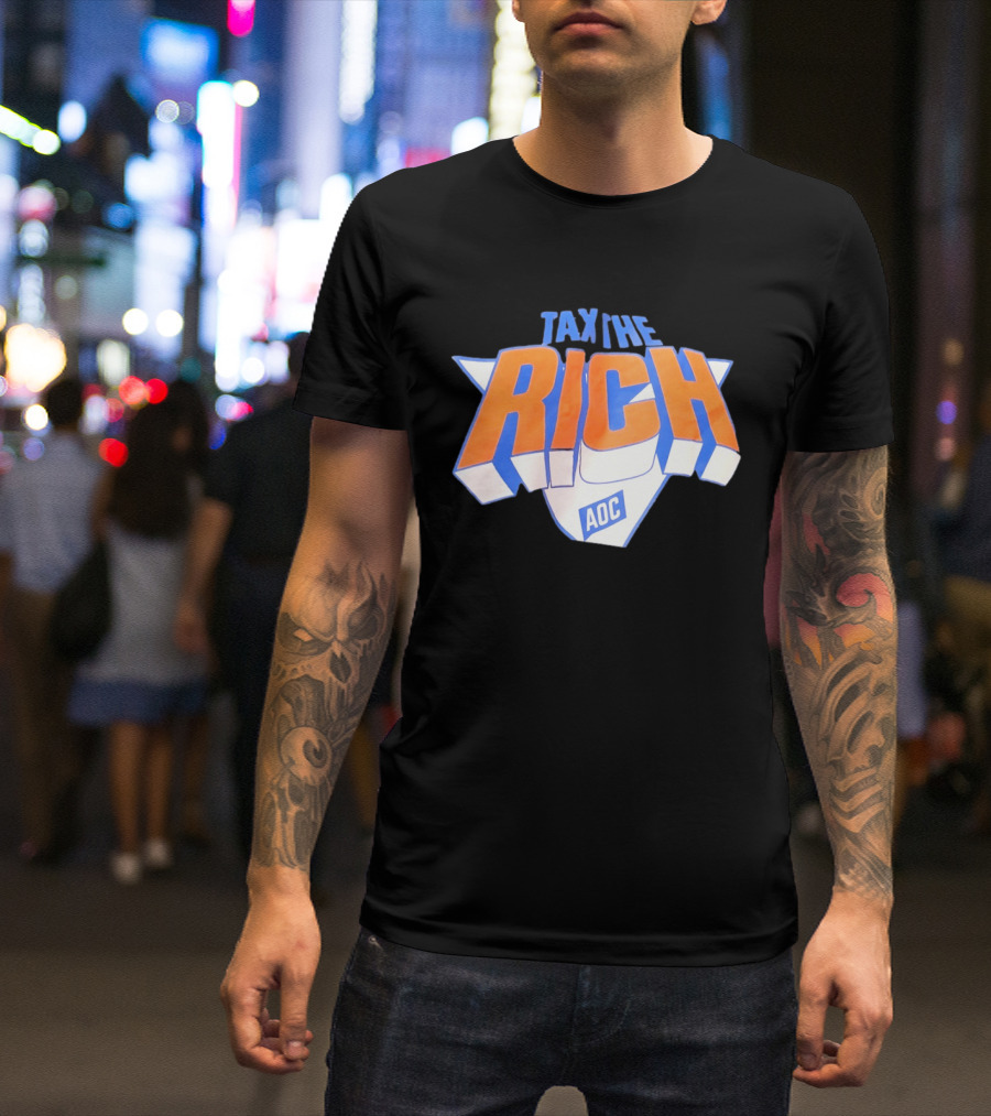 Tax The Rich AOC New York Knicks T-Shirt