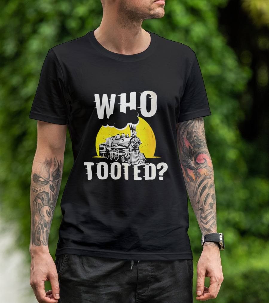 Who Tooted Train Yellow Sun T-Shirt