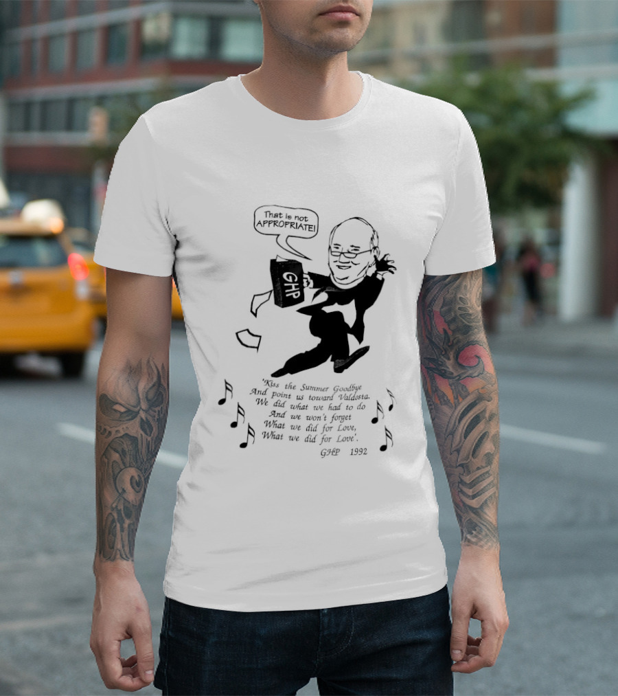 That Is Not Appropriate GHR Speech Bubble Kiss The Summer Goodbye T-Shirt