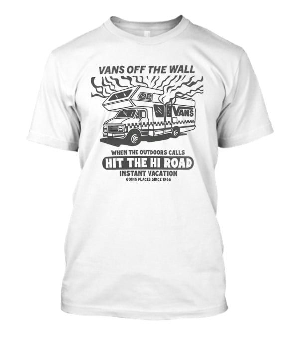 Vans Off The Wall When The Outdoors Calls Hit The Hi Road Adventure T-Shirt