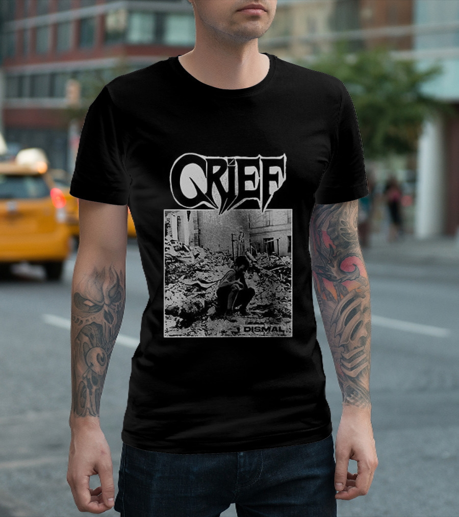 Crief Dismal Vintage Illustration With Forest And Figure T-Shirt