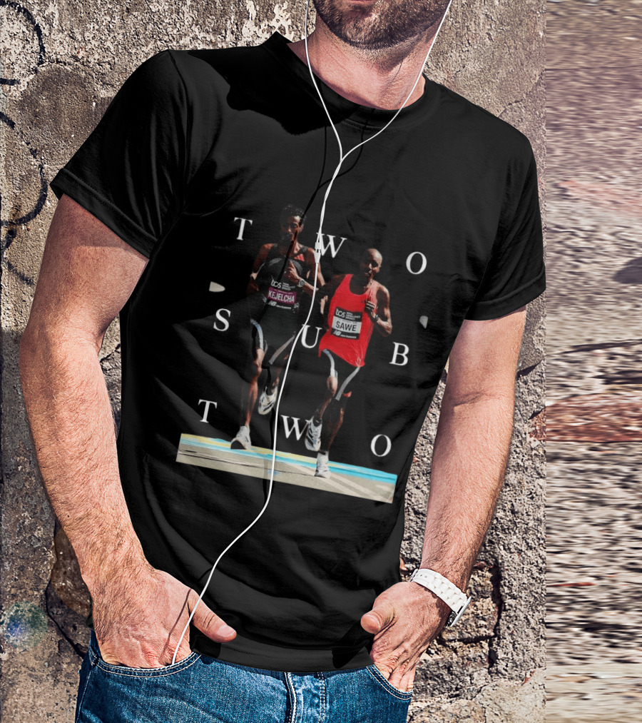 TCS London Marathon Sabastian Sawe Kejelcha Two Sub Two T-Shirt