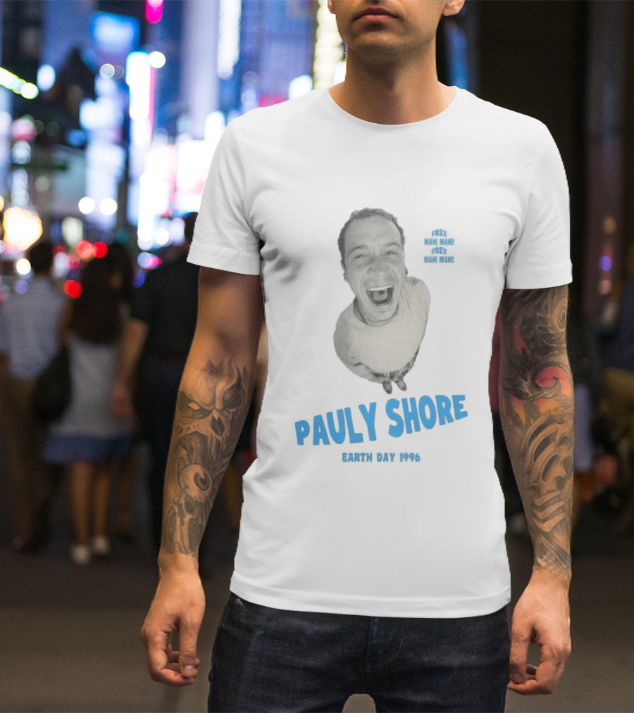 Pauly Shore Free Mahi Mahi Earth Day 1996 T-Shirt