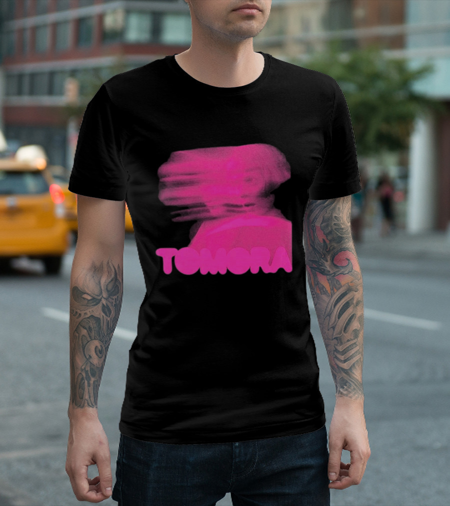 TOMORA Pink Blurred Portrait Friendly Companion T-Shirt