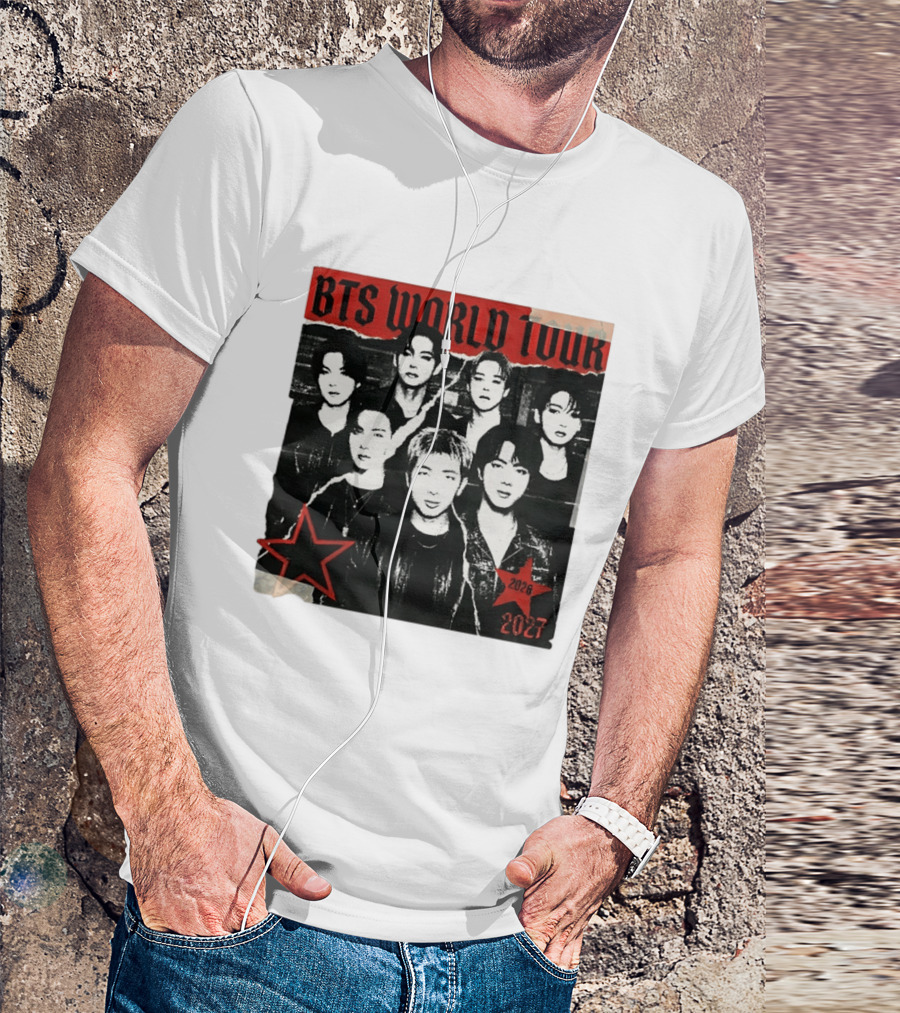BTS World Tour 2026 2027 Arirang Concert Bangtan Sonyeondan Tour T-Shirt