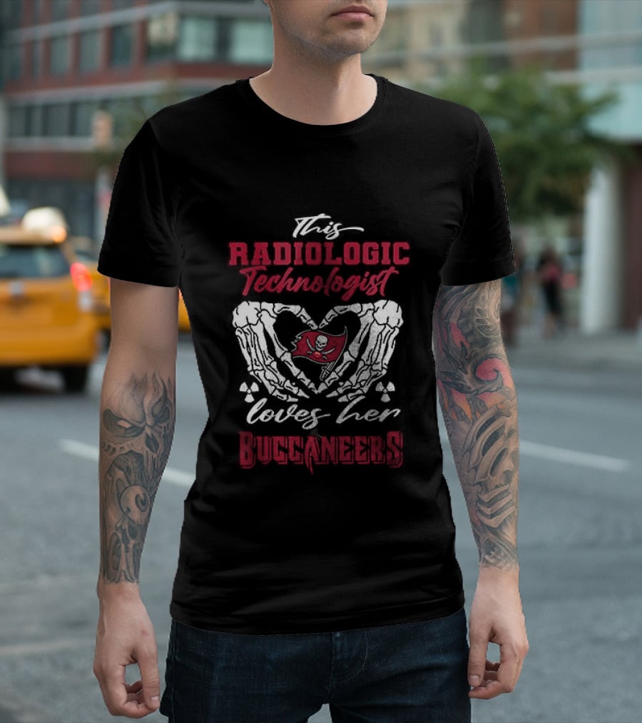 Tampa Bay Buccaneers Radiologic Technologist Loves Her Skeleton T-Shirt