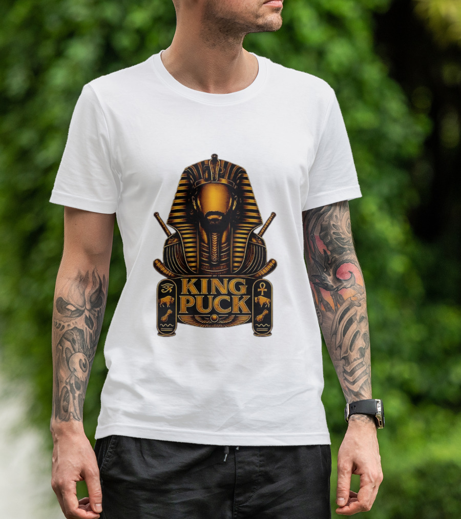 King Puck Pharaoh Buffalo Sabres Egyptian Hockey T-Shirt