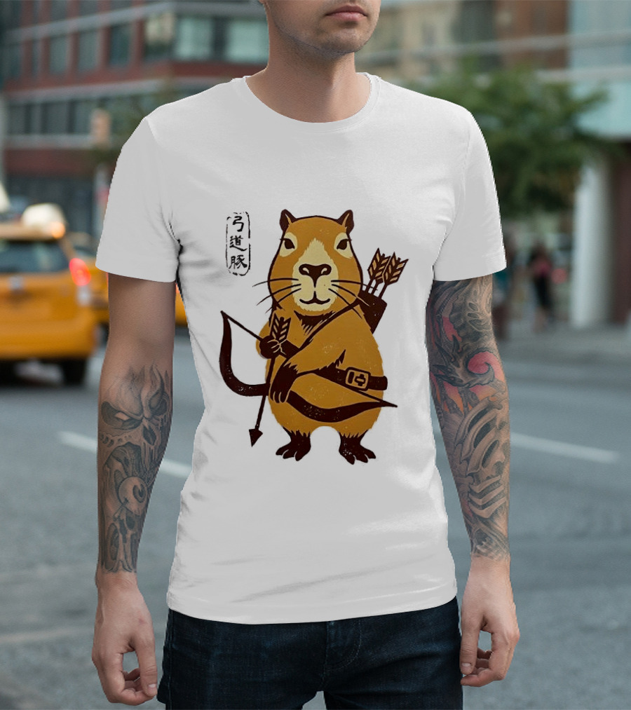Capybara Archer Target Chill Classical Japanese T-Shirt