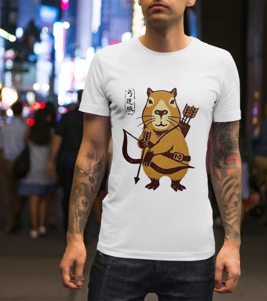 Capybara Archer Target Chill Classical Japanese T-Shirt