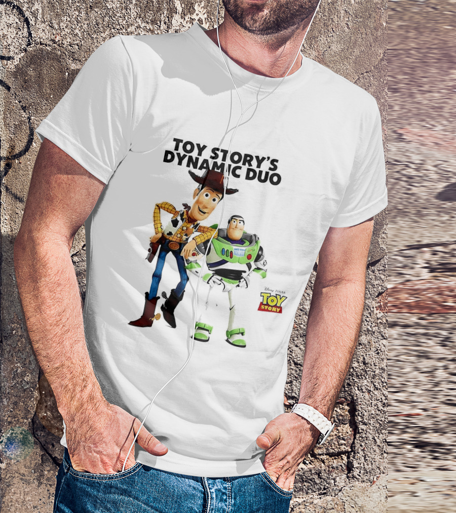 Toy Story's Dynamic Duo Woody And Buzz Lightyear T-Shirt