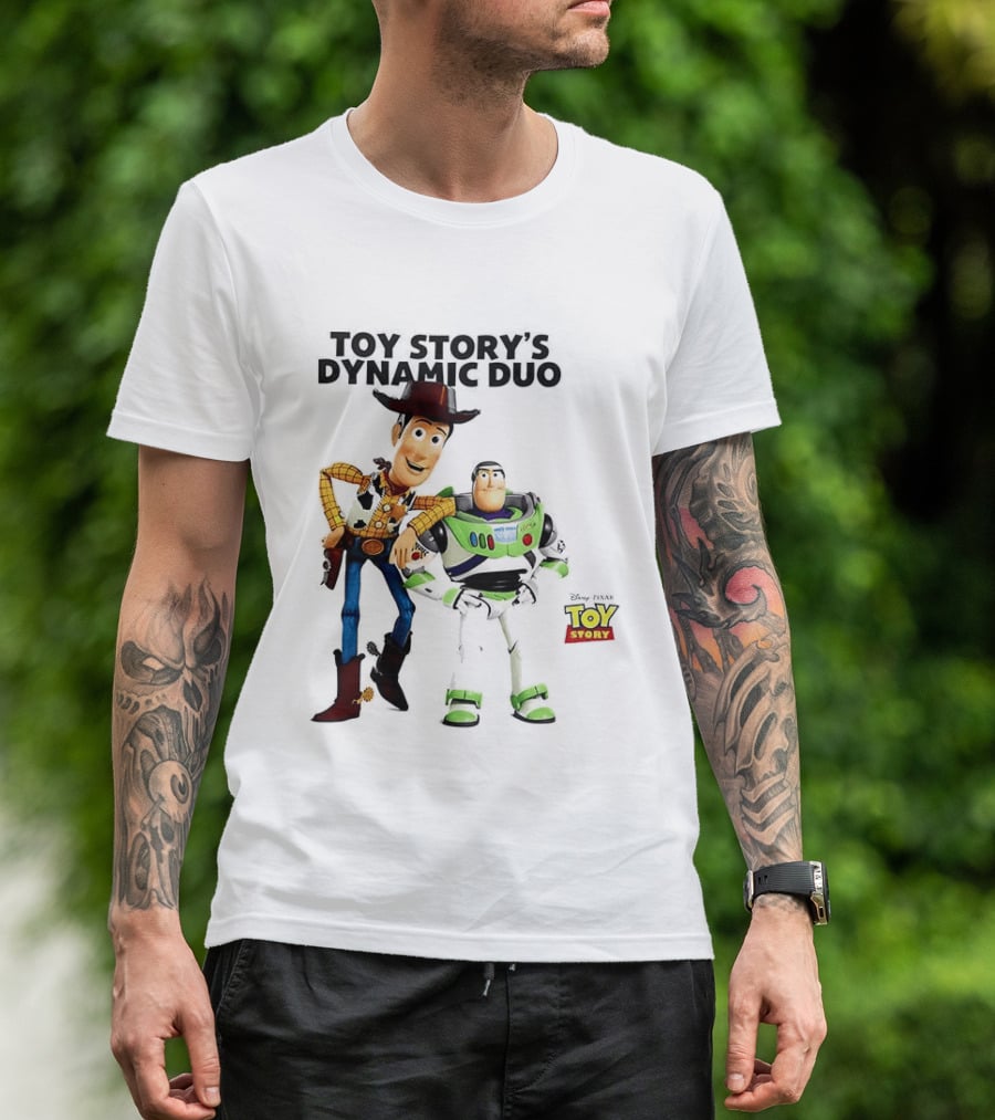 Toy Story's Dynamic Duo Woody And Buzz Lightyear T-Shirt