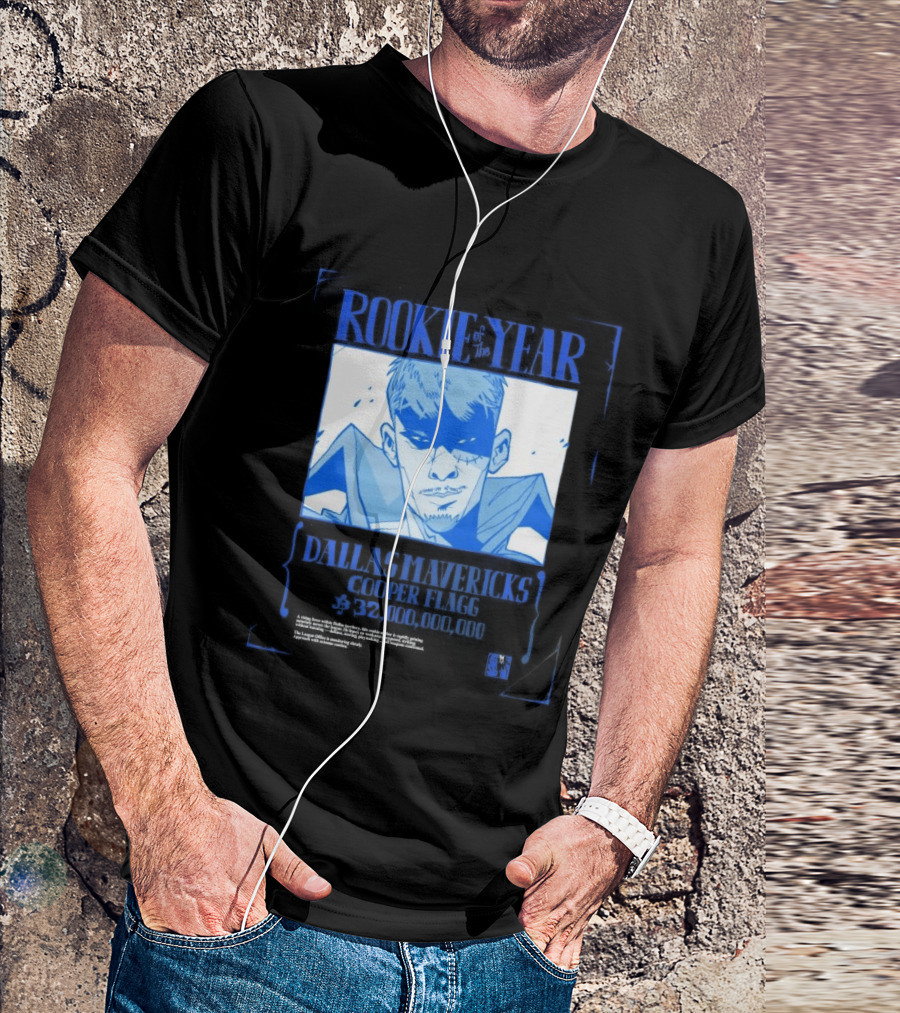 Rookie Of The Year Dallas Mavericks Cooper Flagg Basketball Fan T-Shirt