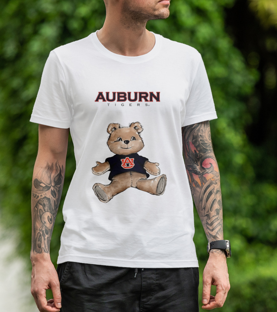 Auburn Tigers Teddy Bear AU Classic Cartoon T-Shirt
